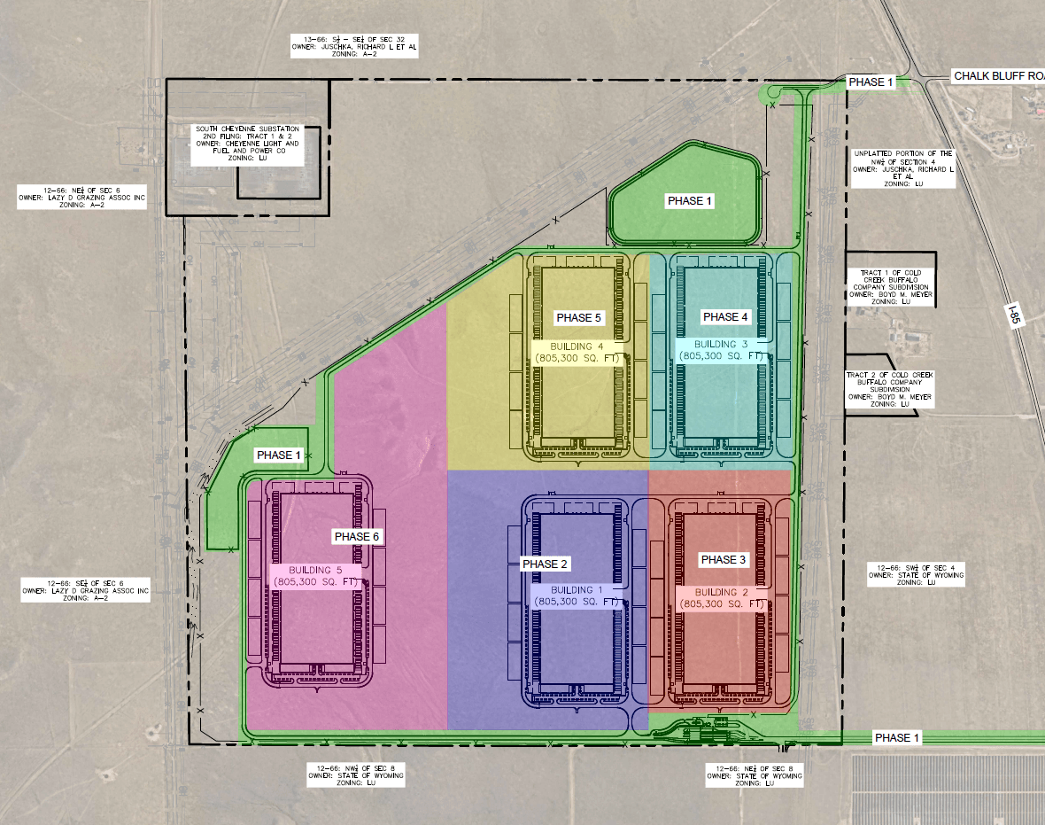 Crusoe's Project Jade Data Center Campus Site Plan
